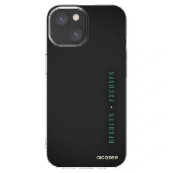 Picasee silikonowe przeźroczyste etui na Apple iPhone 15 - Results x Excuses