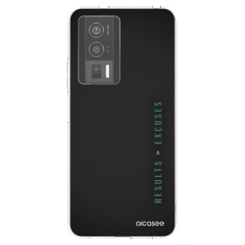 Picasee silikonowe przeźroczyste etui na Xiaomi Poco F5 Pro 5G - Results x Excuses
