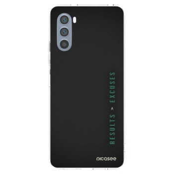 Picasee silikonowe przeźroczyste etui na Motorola Moto G62 - Results x Excuses