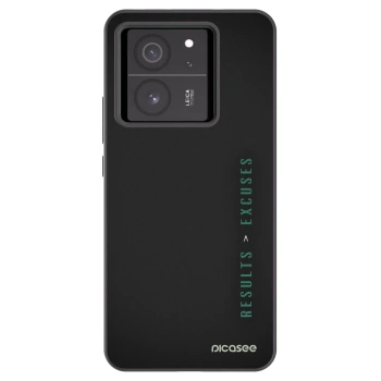 Picasee silikonowe czarne etui na Xiaomi 13T Pro - Results x Excuses