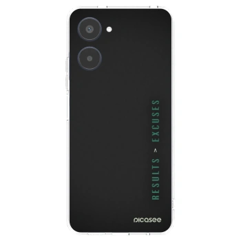 Picasee silikonowe przeźroczyste etui na Realme 10 4G - Results x Excuses