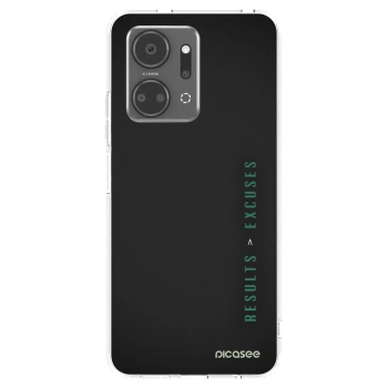 Picasee silikonowe przeźroczyste etui na Honor X7a - Results x Excuses