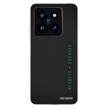 Picasee silikonowe przeźroczyste etui na Xiaomi 14 Pro - Results x Excuses