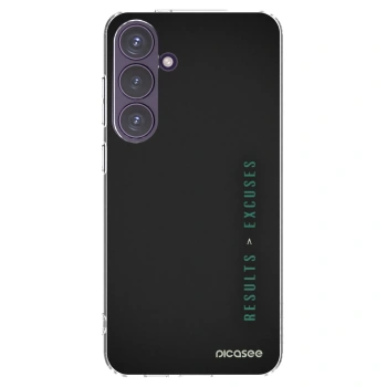 Picasee silikonowe przeźroczyste etui na Samsung Galaxy S24+ S926B 5G - Results x Excuses