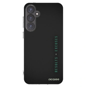 Picasee silikonowe przeźroczyste etui na Samsung Galaxy S23 FE S711B - Results x Excuses
