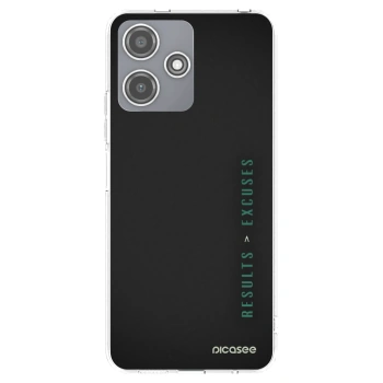 Picasee silikonowe przeźroczyste etui na Xiaomi Redmi 12 5G - Results x Excuses
