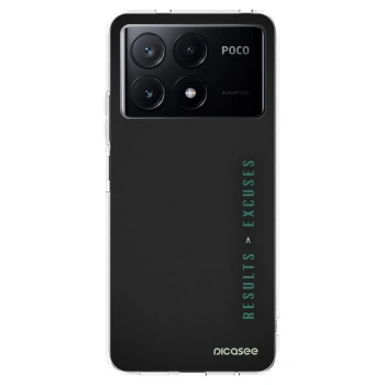 Picasee silikonowe przeźroczyste etui na Xiaomi Poco X6 Pro - Results x Excuses
