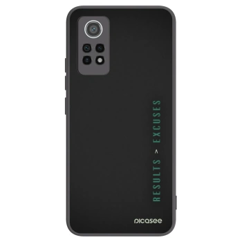 Picasee silikonowe czarne etui na Xiaomi Redmi Note 12 Pro 4G - Results x Excuses