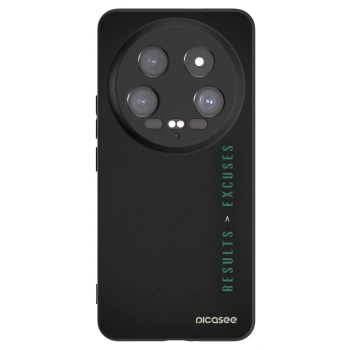 Picasee silikonowe czarne etui na Xiaomi 14 Ultra - Results x Excuses