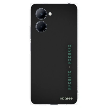 Picasee silikonowe przeźroczyste etui na Realme C33 (2023) - Results x Excuses