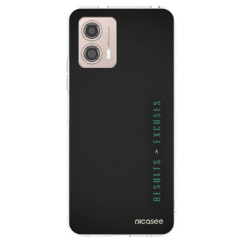 Picasee silikonowe przeźroczyste etui na Motorola Moto G53 5G - Results x Excuses