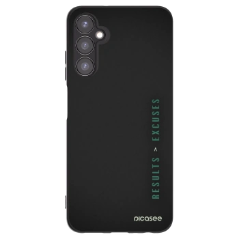 Picasee silikonowe czarne etui na Samsung Galaxy A05s A057G - Results x Excuses