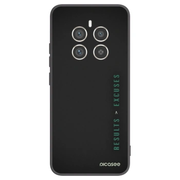 Picasee silikonowe czarne etui na Realme 12 Pro 5G - Results x Excuses