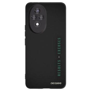 Picasee silikonowe czarne etui na Honor 200 Pro 5G - Results x Excuses