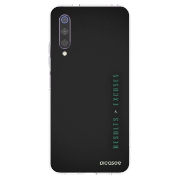 Picasee silikonowe przeźroczyste etui na Xiaomi Mi 9 - Results x Excuses