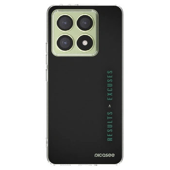 Picasee silikonowe przeźroczyste etui na Xiaomi 14T - Results x Excuses