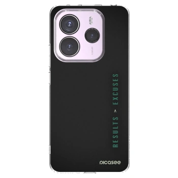 Picasee silikonowe przeźroczyste etui na Xiaomi Redmi Note 14 5G - Results x Excuses