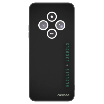 Picasee silikonowe czarne etui na Xiaomi Redmi 14C - Results x Excuses
