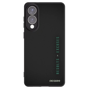 Picasee silikonowe czarne etui na Samsung Galaxy S25 Edge 5G - Results x Excuses