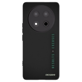 Picasee silikonowe czarne etui na Honor Magic7 Lite 5G - Results x Excuses
