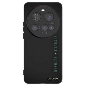 Picasee silikonowe czarne etui na Xiaomi 15 Ultra - Results x Excuses