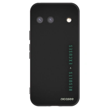 Picasee silikonowe czarne etui na Google Pixel 9 - Results x Excuses