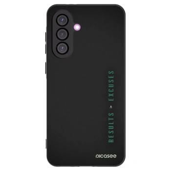 Picasee silikonowe czarne etui na Samsung Galaxy A36 5G - Results x Excuses