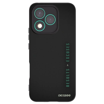 Picasee silikonowe czarne etui na Honor 400 Lite 5G - Results x Excuses