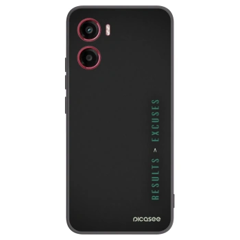 Picasee silikonowe czarne etui na Motorola Moto G05 - Results x Excuses