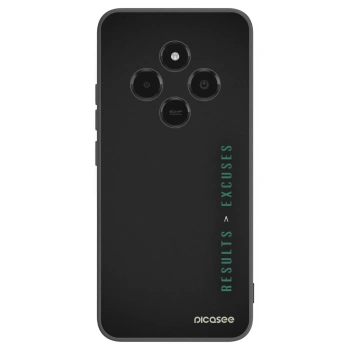 Picasee silikonowe czarne etui na Xiaomi Poco C75 - Results x Excuses