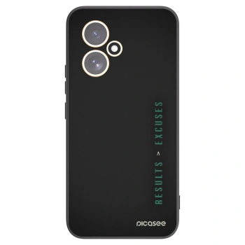 Picasee silikonowe czarne etui na Honor 400 5G - Results x Excuses
