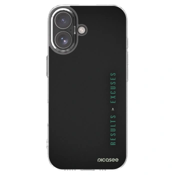 Picasee silikonowe przeźroczyste etui na Apple iPhone 17 - Results x Excuses