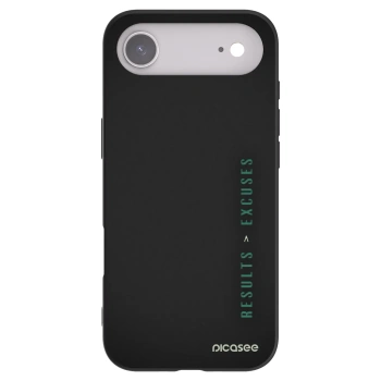 Picasee silikonowe czarne etui na Apple iPhone Air - Results x Excuses
