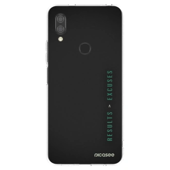 Picasee silikonowe przeźroczyste etui na Xiaomi Redmi 7 - Results x Excuses