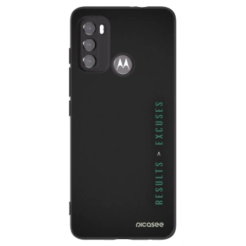Picasee silikonowe czarne etui na Motorola Edge 60 5G - Results x Excuses