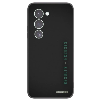 Picasee silikonowe czarne etui na Xiaomi Redmi 15 5G - Results x Excuses