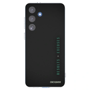 Picasee silikonowe przeźroczyste etui na Samsung Galaxy S25 FE 5G - Results x Excuses
