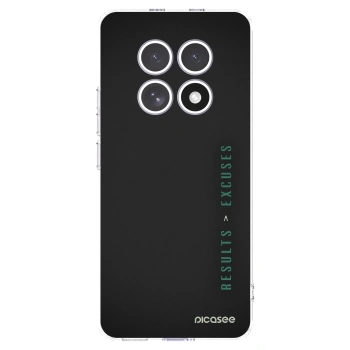 Picasee silikonowe przeźroczyste etui na Xiaomi Redmi Note 15 4G - Results x Excuses