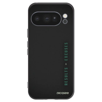 Picasee silikonowe czarne etui na Google Pixel 10 Pro - Results x Excuses