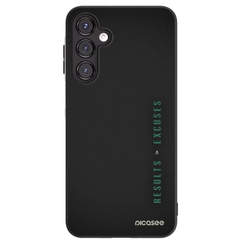 Picasee silikonowe czarne etui na Samsung Galaxy A16 4G - Results x Excuses