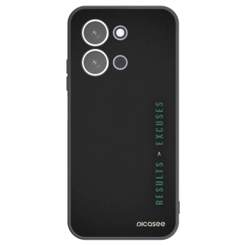 Picasee silikonowe czarne etui na Xiaomi Redmi 15C 5G - Results x Excuses