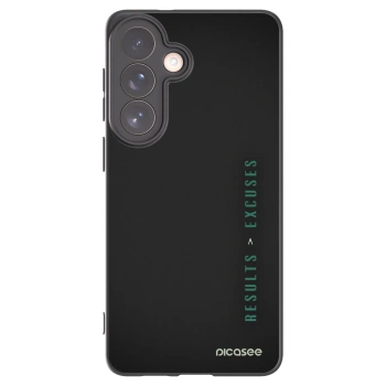 Picasee silikonowe czarne etui na Samsung Galaxy S26+ - Results x Excuses