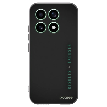 Picasee silikonowe czarne etui na Xiaomi 17 - Results x Excuses