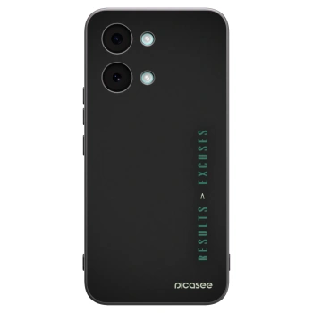 Picasee silikonowe czarne etui na Xiaomi Poco X8 Pro Max - Results x Excuses