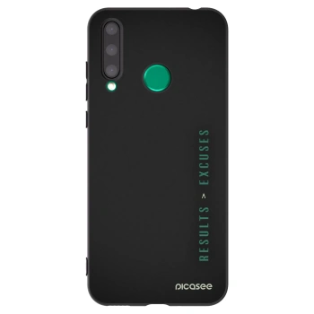 Picasee silikonowe czarne etui na Honor 20 Lite - Results x Excuses
