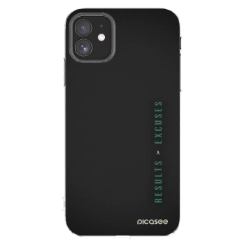 Picasee silikonowe przeźroczyste etui na Apple iPhone 11 - Results x Excuses