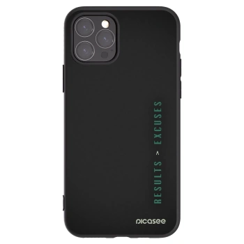 Picasee silikonowe czarne etui na Apple iPhone 11 Pro - Results x Excuses