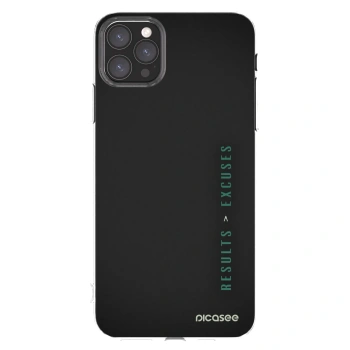 Picasee silikonowe przeźroczyste etui na Apple iPhone 11 Pro Max - Results x Excuses