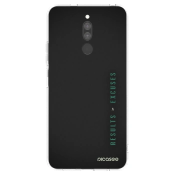 Picasee silikonowe przeźroczyste etui na Xiaomi Redmi 8 - Results x Excuses