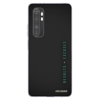 Picasee silikonowe przeźroczyste etui na Xiaomi Mi Note 10 Lite - Results x Excuses